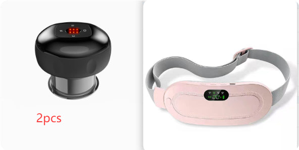 Menstrual Heating Pad Smart Warm Belt Relief Waist Pain Cramps Vibrating Abdominal Massager Electric Waist Belt Device