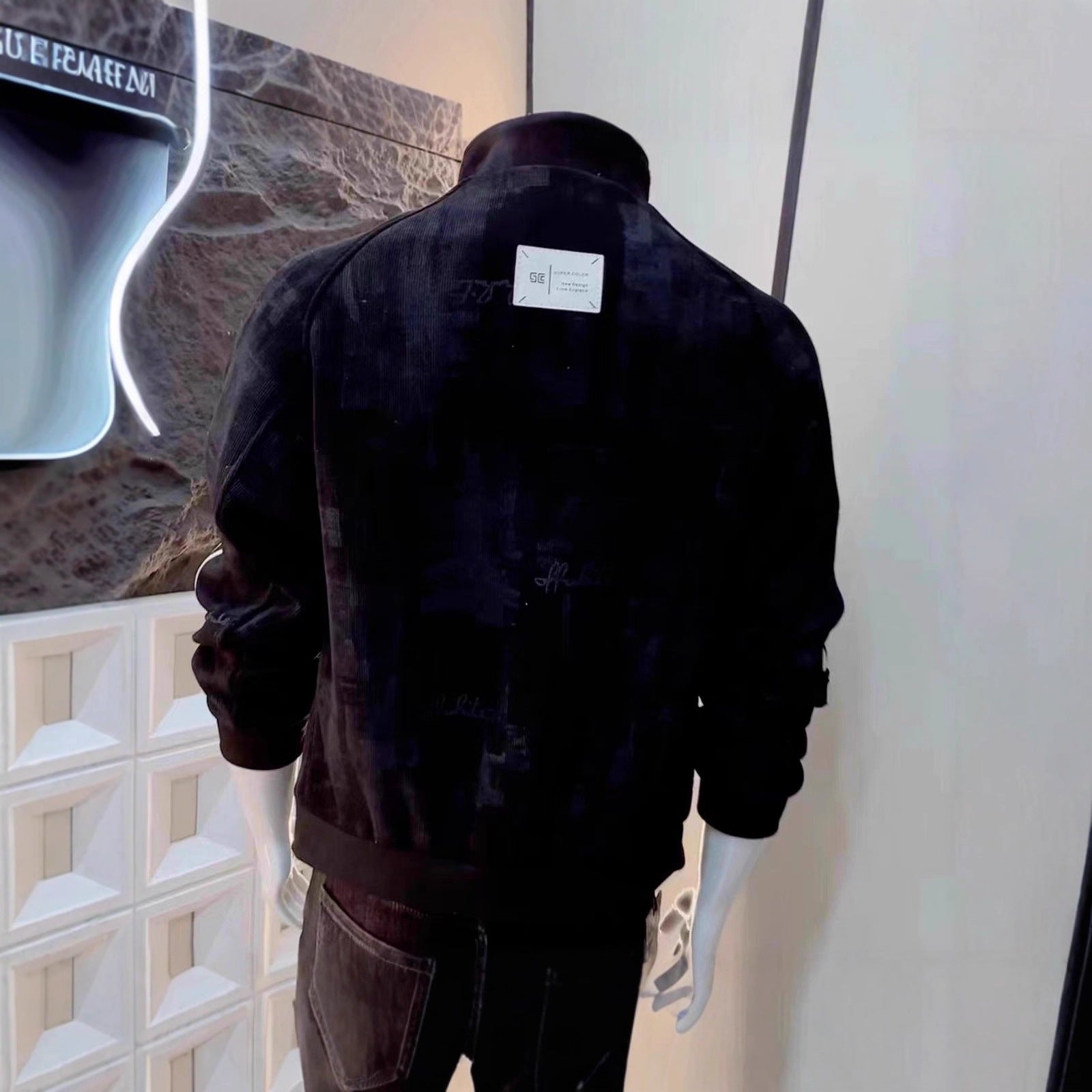 Men's High-end Fashionable Patterned Casual Long-sleeve Jacket