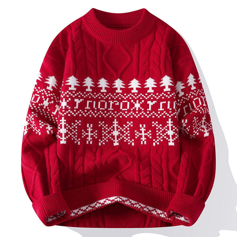 Couples' Christmas Crew-neck Pullover Sweaters